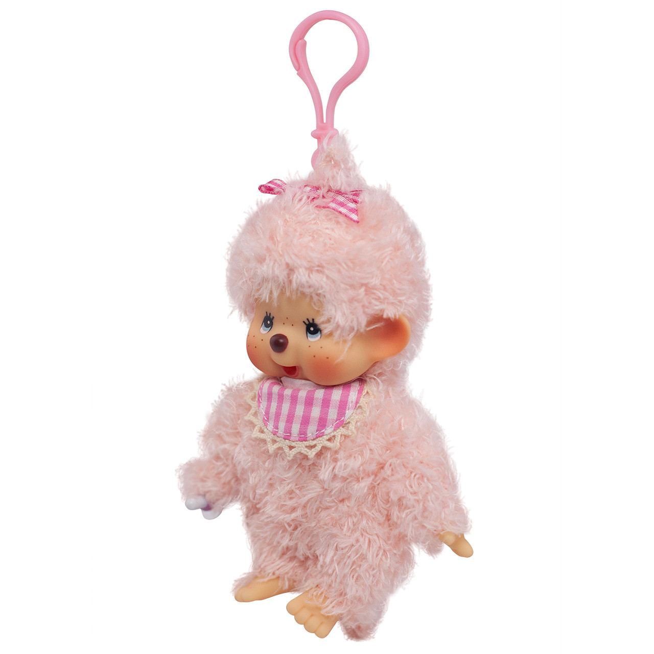 Monchhichi Fluffy Pink Beige Girl Plush