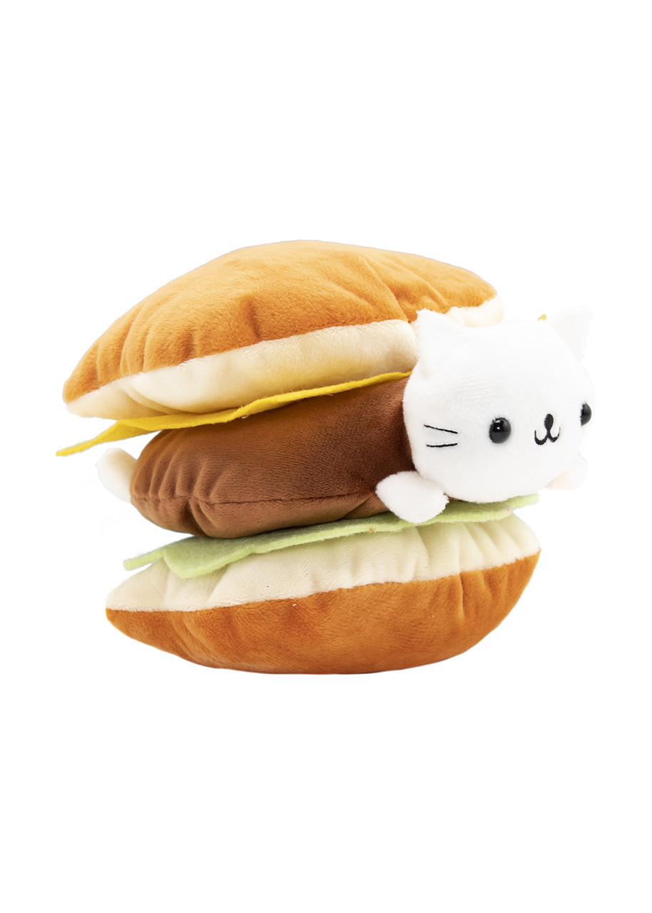 burger cat plush
