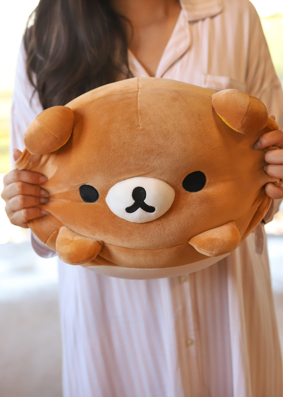 Rilakkuma Face Plush Pen Pouches