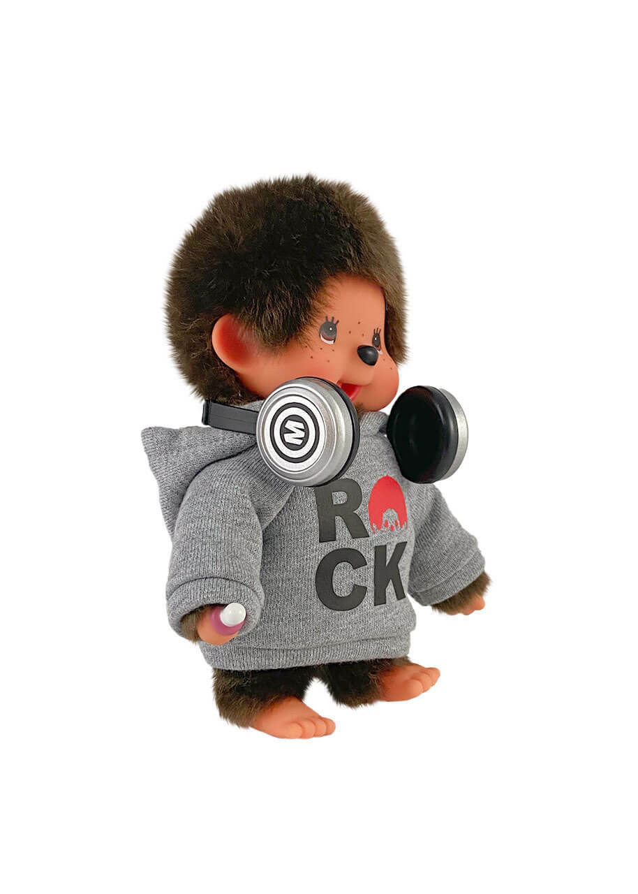 Monchhichi Pop Rockstar in Hoodie Plush Toy