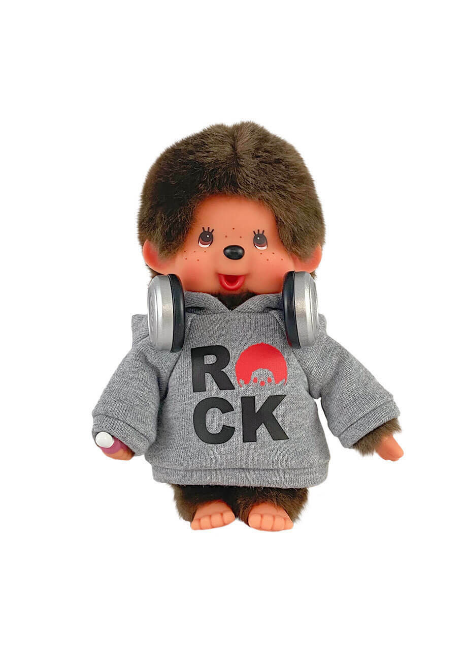 Monchhichi Pop Rockstar in Hoodie Plush Toy