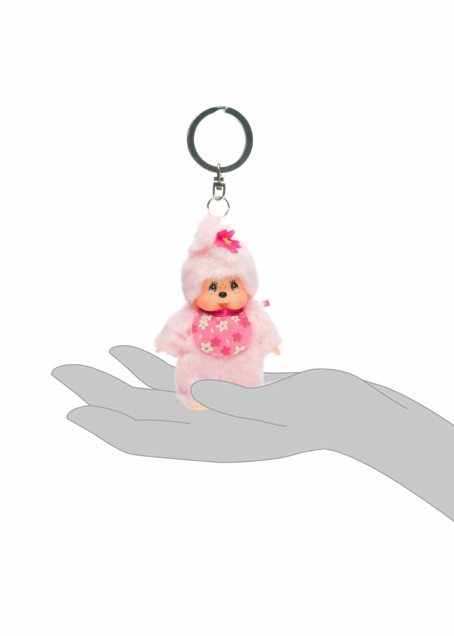 Monchhichi Cherry Blossom Keychain | jellybeet