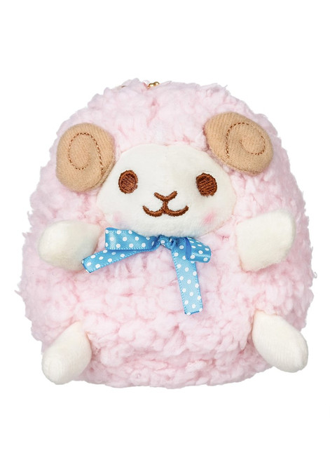 Amuse Pink Sheep Plush Stuffed Keychain Amuse Pink Sheep Plush Stuffed Keychain
