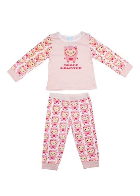 Space Hamster™ Ruby Pink Child Pajama PJ Set Space Hamster™ Ruby Pink Child Pajama PJ Set