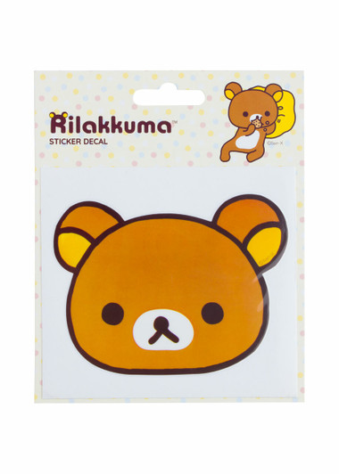Rilakkuma Gas Cap Decal - Rilakkuma Head Sticker - Front Packaging Rilakkuma Gas Cap Decal - Rilakkuma Head Sticker - Front Packaging