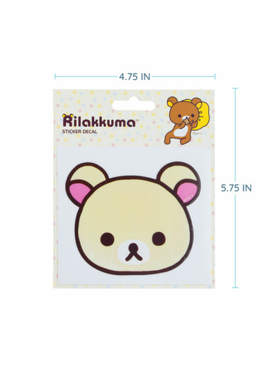 Korilakkuma Decal - Dimensions Korilakkuma Decal - Dimensions