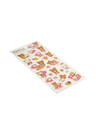 Rilakkuma Forest Themed Sticker Sheet - Side Angle Rilakkuma Forest Themed Sticker Sheet - Side Angle