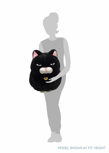 Amuse Kuromame Grumpy Cat Sitting Plush - Silhouette Amuse Kuromame Grumpy Cat Sitting Plush - Silhouette