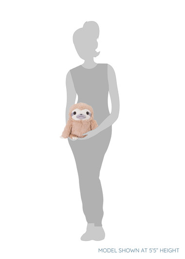Amuse Tan Sloth Plush Silhouette