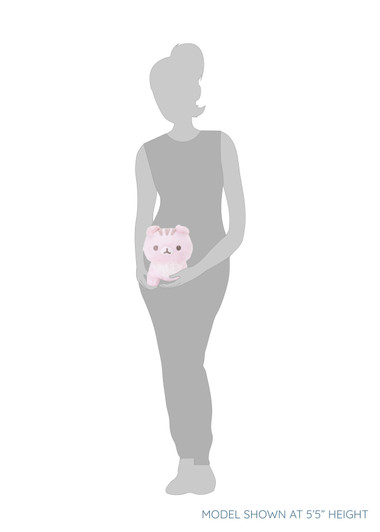 Corocoro Plum-Chan Standing Plush - Pink - Silhouette Corocoro Plum-Chan Standing Plush - Pink - Silhouette