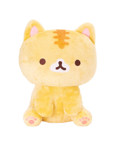 Corocoro Coronya Sitting Yellow Cat Plush - Large - Front Angle Corocoro Coronya Sitting Yellow Cat Plush - Large - Front Angle
