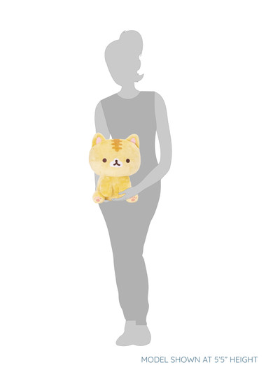 Corocoro Coronya Sitting Yellow Cat Plush - Large - Silhouette Corocoro Coronya Sitting Yellow Cat Plush - Large - Silhouette