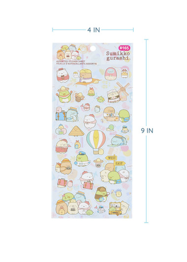 Sumikkogurashi Travel Theme Assorted Sticker Sheet Sumikkogurashi Travel Theme Assorted Sticker Sheet