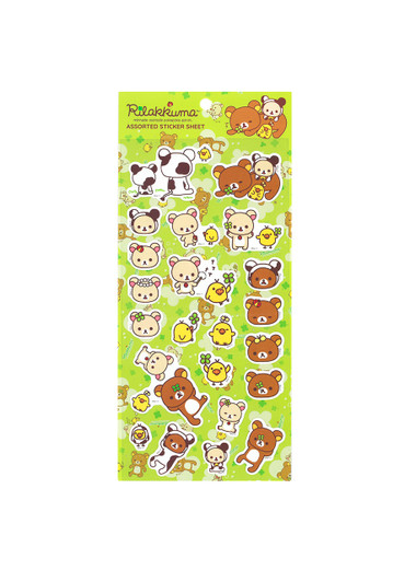 Rilakkuma Bubble Stickers Blue Dango