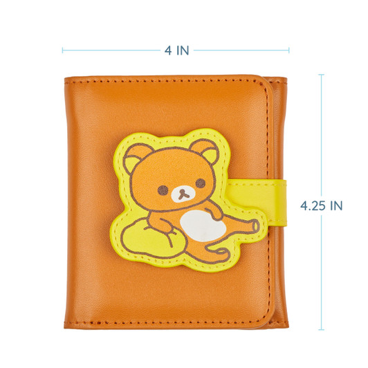 Rilakkuma Teddy Bear Keychain Coin Purse Pouch Bag Wallet, NEW