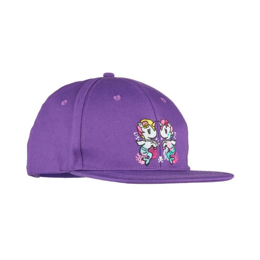 tokidoki Mermicorno Baseball Snapback Cap - Lavender