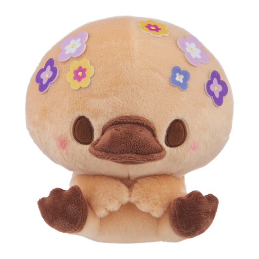 Birduyen Platypus with Pansy Flowers Plush - Front Angle