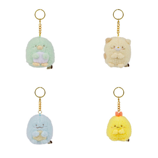 BLIND BOX Sumikkogurashi Honyagurumies Mochi Plush Keychains - Front Angle