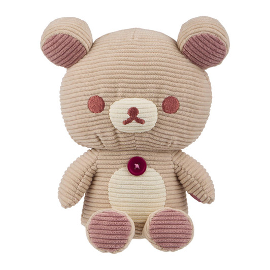 Korilakkuma San-X Original Corduroy Series Plush - Front Angle