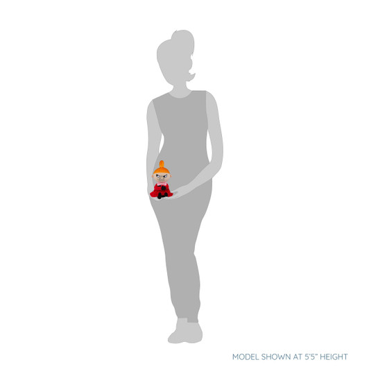 Moomin Little My Sitting In a Red Dress Plush - Silhouette