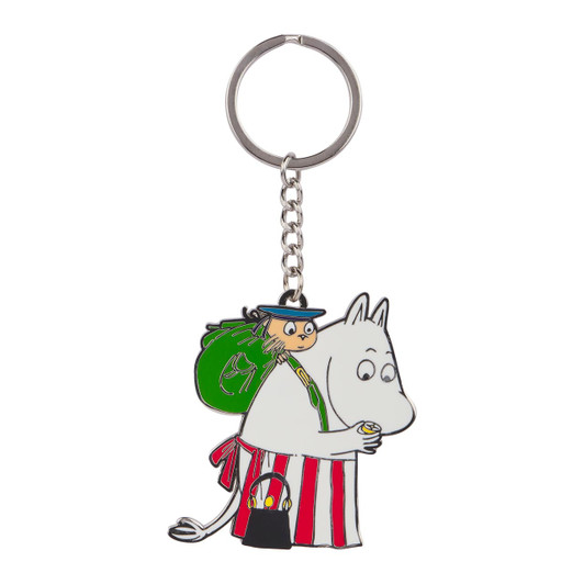 Moominmamma & Too-Ticky Enamel Keychain - Front Angle
