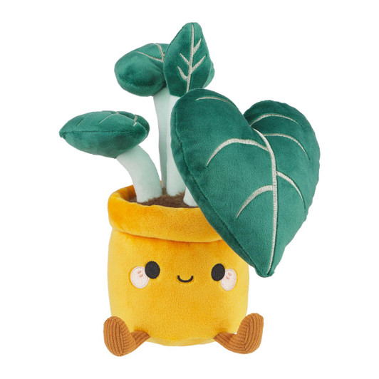 Honeymaru Alocasia Black Velvet Succulent Plush - Front Angle