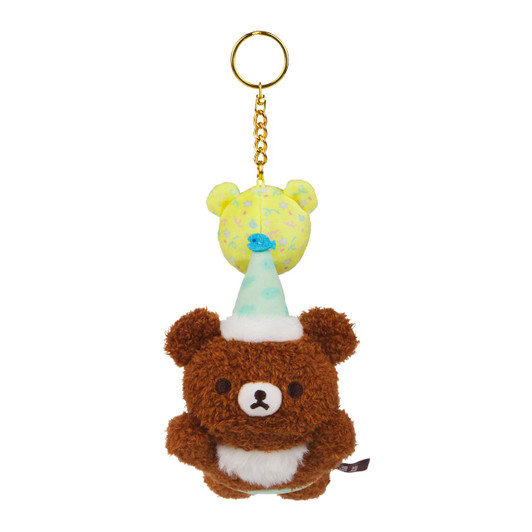 Chairoikoguma San-X Original Hanging HappyForYou Series Keychain - Front Angle