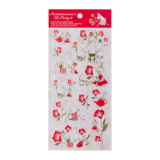 Moomin MoominMama's Tea Party Sticker Sheet - Front Angle