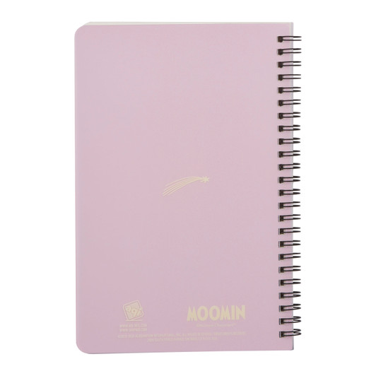 Moomin Wishing Star Spiral Ring-bound Notebook - Back Angle
