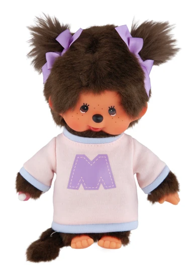 Monchhichi Bi-color Sweater Girl Plush - Front Angle