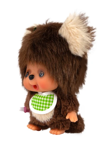 Monchhichi TanuTanu Plush Keychain - Left Angle
