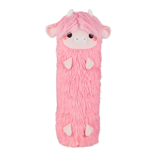Honeymaru Pink Highland Huggable Cow Plush