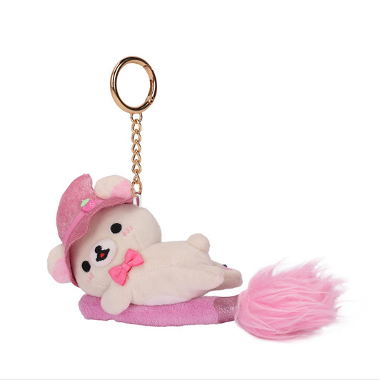 Korilakkuma Magic Plush Keychain | Official Rilakkuma Charm - Left Angle