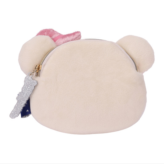 Korilakkuma Magic Plush Coin Case – Soft Kawaii Pouch | Rilakkuma - Back Angle