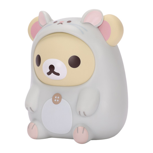 Korilakkuma Chinchilla Figure – Official Rilakkuma Collectible - Left Angle