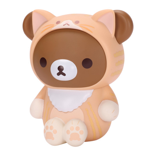 Rilakkuma Chairoikoguma Neko Figure | Official Kawaii Collectible - Left Angle