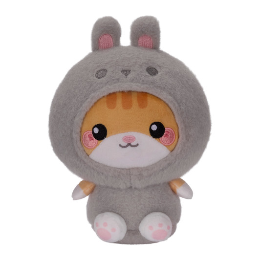 Honeymaru Kitty Bunny plush toy with soft pastel colors, hybrid cat and bunny design, perfect for cuddling at Jellybeet
