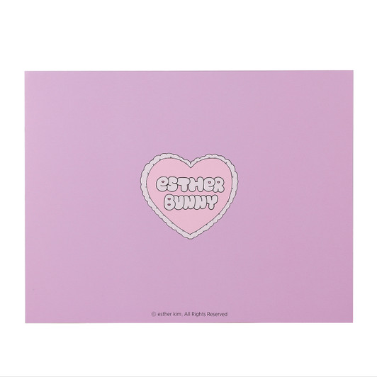 Esther Bunny Birthday Cards | Cute Kawaii Greeting Cards - Back