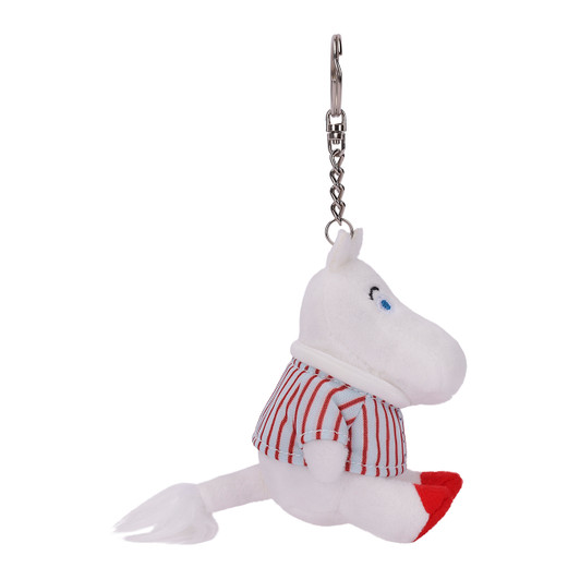 Moomin Pajama Plush Keychain | Soft Collectible Accessory - Side Angle