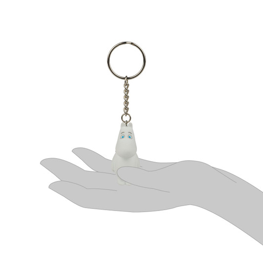 Moomin Flocked Keychains BB – Surprise Character Keychains - silhouette
