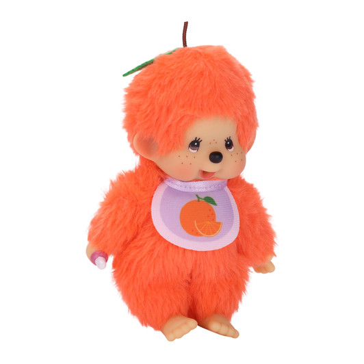 Monchhichi Fruit Beanie Orange Plush - Right Angle