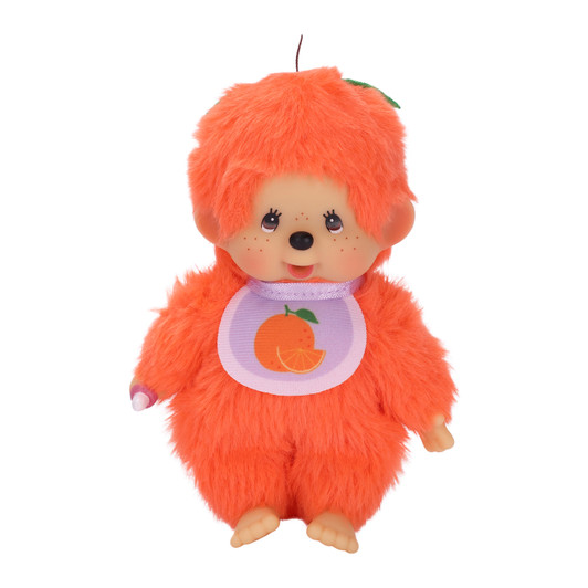Monchhichi Fruit Beanie Orange Plush toy - soft kawaii collectible character plush in vibrant orange design at Jellybeet