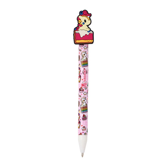tokidoki Unicorno Berry Cake mechanical pencil in pink with 0.5mm lead, featuring kawaii unicorn character design at Jellybeet