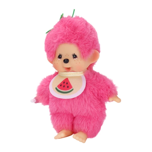 Monchhichi Fruit Beanie Watermelon Plush – Jellybeet Official - Left Angle