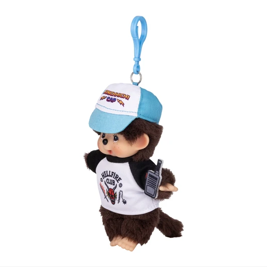 Monchhichi Stranger Things Hellfire Club Keychain | jellybeet - Left Angle