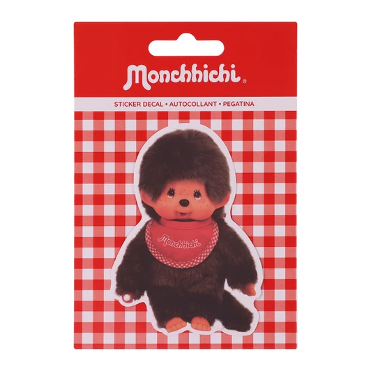 Monchhichi Boy photo sticker decal featuring cheerful character design for laptops and notebooks at Jellybeet