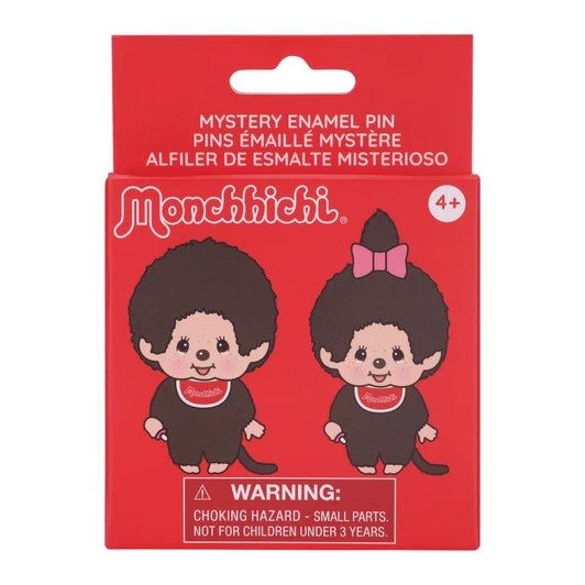 Monchhichi Enamel Pin Blind Box Set – 4 Kawaii Collectible Pins
