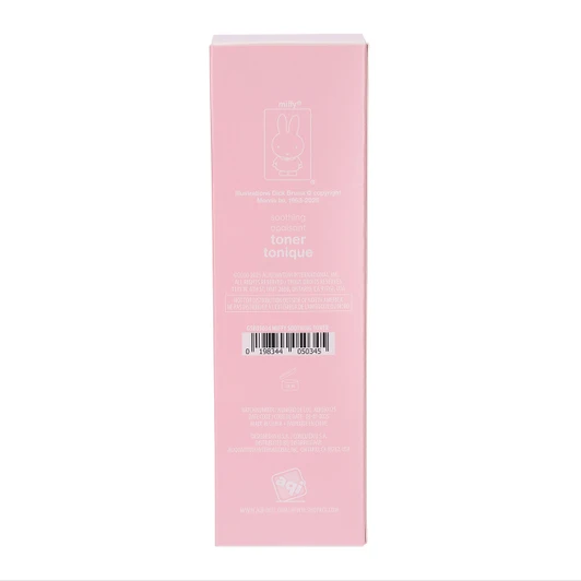 Miffy Soothing Face Toner Pink | Gentle Hydrating Toner - Back Package