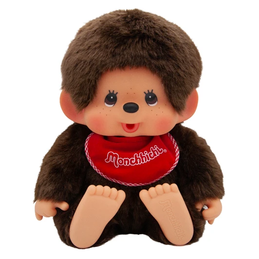 Monchhichi Large Super Soft Plush toy in classic design, extra-large size for cuddling and display at Jellybeet
