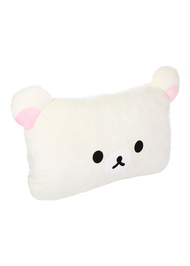 Korilakkuma Face Pillow Large - Angle View Korilakkuma Face Pillow Large - Angle View